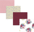 Hudson Baby Unisex Baby Cotton Flannel Receiving Blankets, Blush Navy Floral, One Size