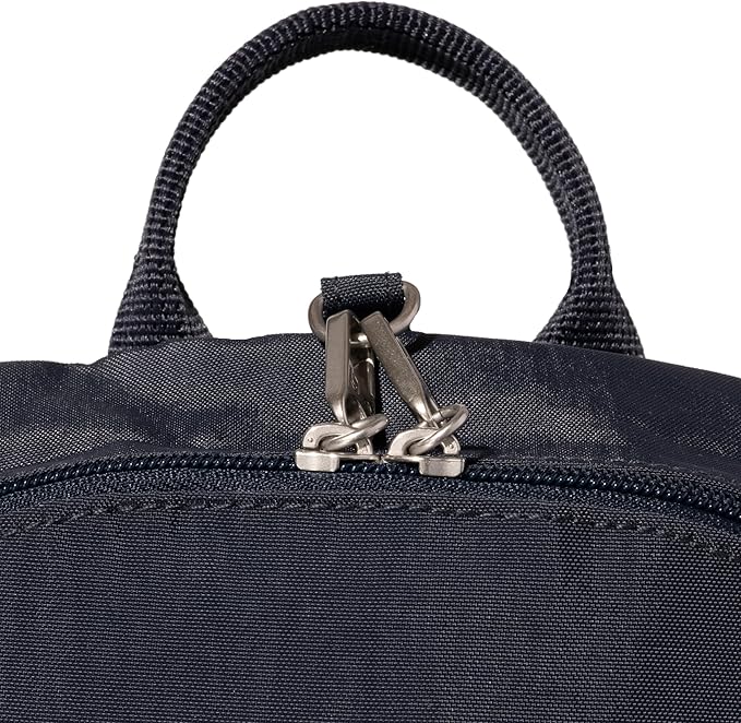 Baggallini Securtex® Anti-theft Vacation Travel Backpack 10x13 Slash-Resistant Nylon Daypack w/RFID, French Navy