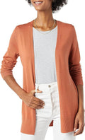 Amazon Essentials Women's Lightweight Long Sleeve Open-Front Cardigan Sweater (Available in Plus Size)