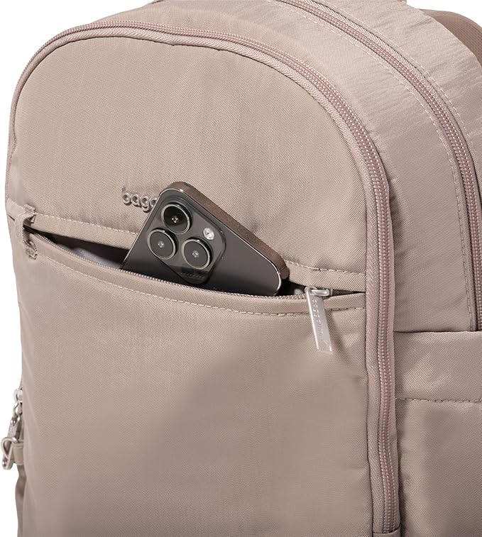 Securtex Anti-Theft Getaway Backpack - 9.4"x13"x5" Travel Safe Bag w/Locking Zippers, Slash-Resistant, RFID