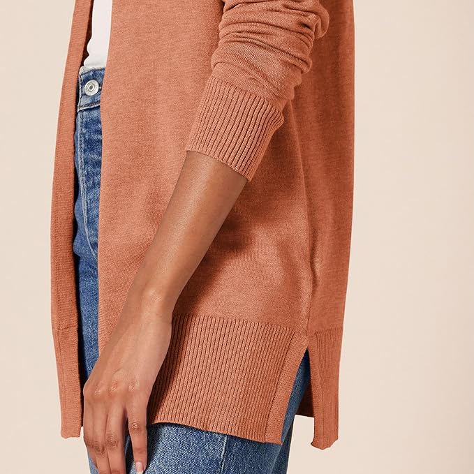 Amazon Essentials Women's Lightweight Long Sleeve Open-Front Cardigan Sweater (Available in Plus Size)