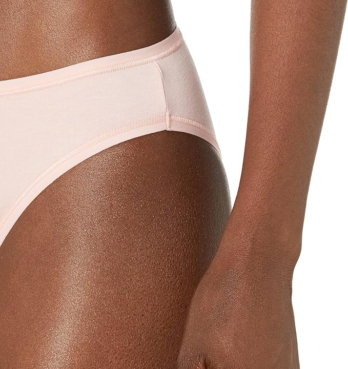 Amazon Essentials Women's Breathable Cotton Bikini Brief Underwear with Full Coverage, Multipacks