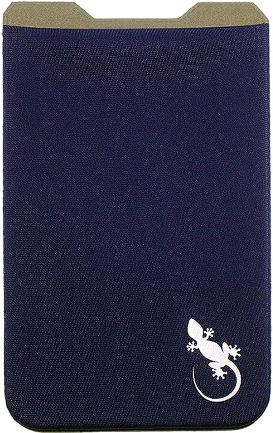Phone Wallet - Adhesive Card Holder - Cell Phone Pouch - Stick on Lycra Pocket by Gecko - Carry Credit Cards and Cash