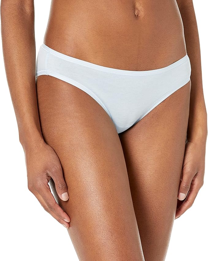 Amazon Essentials Women's Breathable Cotton Bikini Brief Underwear with Full Coverage, Multipacks