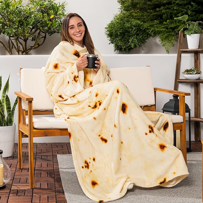 PAVILIA Wearable Blanket with Sleeves for Adult Women Men, Cozy Fleece Warm Wrap Throw with Arms, Gifts for Christmas, Wife