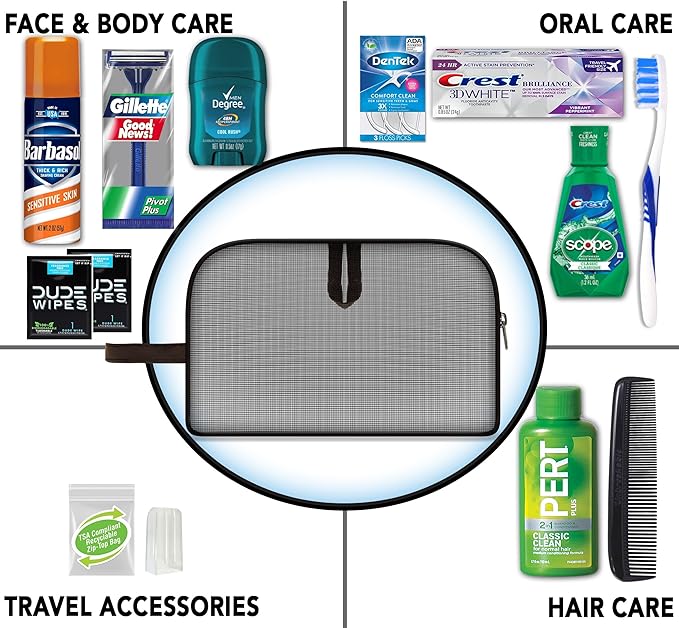 Convenience Kits “Man On The Go” Premium 10-Piece Travel Kit