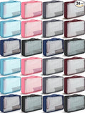Woanger 24 Pcs Large Packing Cubes for Suitcases Travel Accessories High Capacity Luggage Packing Organizers with Zipper Reusable Mesh Bag for Clothes Storage(Multicolor)