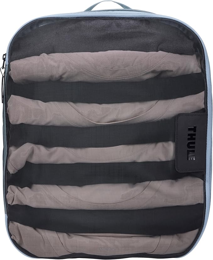 Thule Packing Cube, Size Large, Transparent Fabric, Organize bulkier Items, Easy to Pack, YKK Zippers
