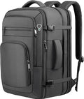 Roomy Travel Backpack, Expandable 40L-50L Carry On Backpack For 17.3" Laptop,TSA Flight Approved Business Travel Backpack w/ Multiple Organizer Pockets for Work,Overnight Trip,College &Daily Commuting