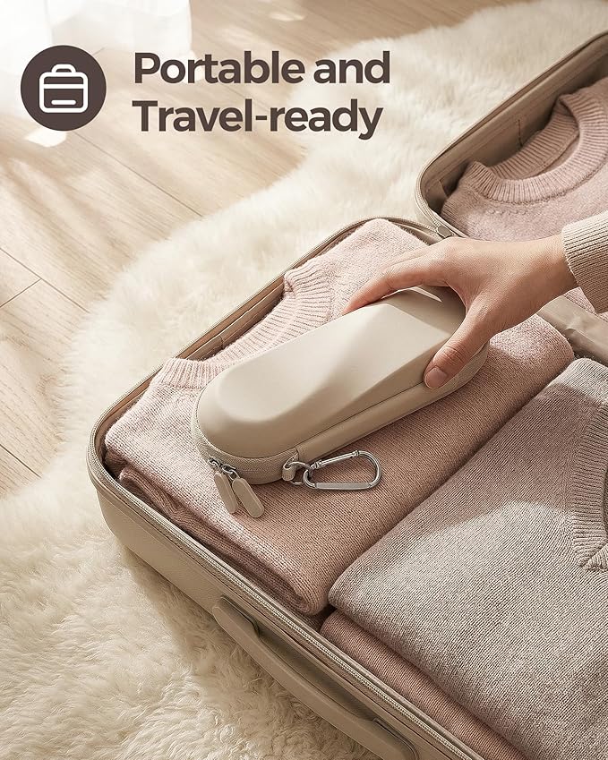 ProCase Electric Toothbrush Travel Case for Oral-B 1000/1500/5000/6000/7000/7500/9600 & iO 7/8/9/10, Philips Sonicare 1100/4100/5100/5300/6100, Water-Resistant Hard Case -M,Beige