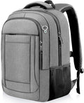AREYTECO Travel Backpack, 18.4 Inch Extra Large Laptop Backpack Airline Approved, Business Anti Theft Sturdy Work Computer College High School Backpack Bag Fits 18 Inch Notebook for Men Women, Grey