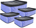 TraveltoGO 4-Piece Mesh Travel Packing Organizer Cube Set, Purple