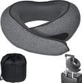 Travel Pillow, Neck Pillow for Airplane, Ergonomic Memory Foam Travel Neck Pillow for Airplanes, Comfortable Flight Pillow for Long Flights & Sleeping