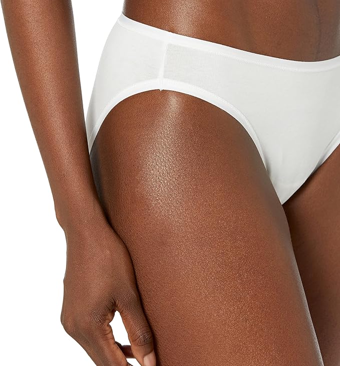 Amazon Essentials Women's Breathable Cotton Bikini Brief Underwear with Full Coverage, Multipacks