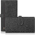 Real Leather Women Wallet Leather with RFID Blocking -Trifold Card Holder Designer Ladies Clutch with ID Window Wallets
