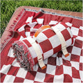 2 in 1 Extra Large Outdoor Picnic Blanket Camping Mat Lightweight Oversized Giant Turkish Boho Beach Mexican Serape Baja Cobijas Mexicanas para Mesa Park Stadium Outside Festival Grass Hammock