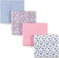 Hudson Baby Unisex Baby Cotton Flannel Receiving Blankets, Classic Floral, One Size