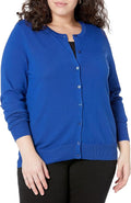 Amazon Essentials Women's Lightweight Crewneck Cardigan Sweater (Available in Plus Size)