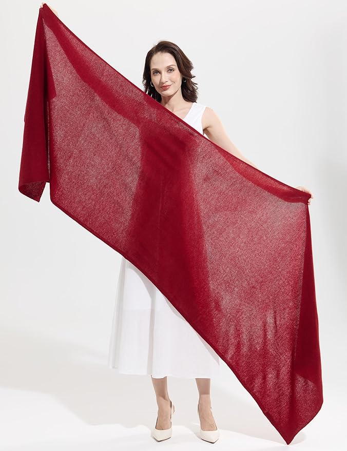 Soft Cashmere Blend Wrap Chic Scarf Stole for Women Wayfarer Travel Extra Large 87"x28"