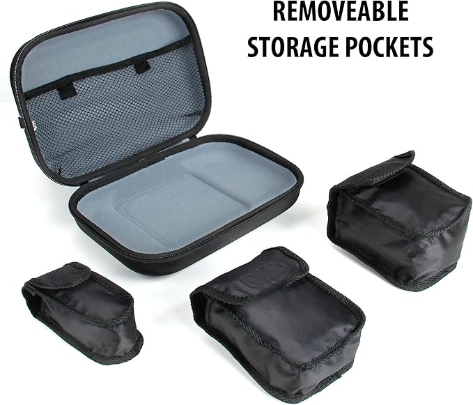 USA Gear Toiletry Travel Bag Organizer Kit with Customizable Storage Pockets & Protective Hard Shell Perfect for Carrying Shampoo, Conditioner, Body Wash, Shaving Supplies & More Toiletries!