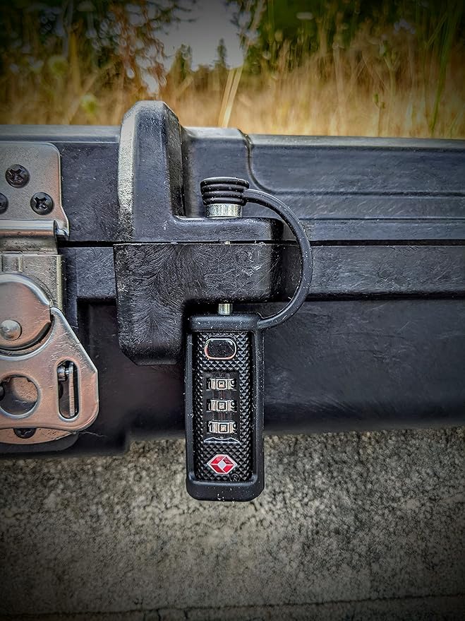 Cedar Mill Fine Firearms TSA Approved Gun Case Lock – Durable, Cut-Resistant Security TSA Locks for Gun, Pistol, Revolver Case or Firearms – Child-Safe Trigger Locks for Rifles and Shotguns