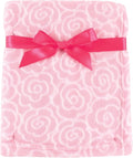 Luvable Friends Unisex Baby Coral Fleece Blanket, Pink Rose, One Size