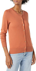 Amazon Essentials Women's Lightweight Crewneck Cardigan Sweater (Available in Plus Size)
