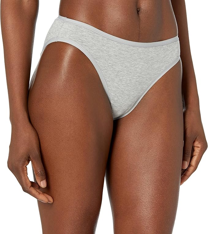 Amazon Essentials Women's Breathable Cotton Bikini Brief Underwear with Full Coverage, Multipacks