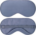 Sleep Mask - Navy Gray, 100% Viscose Derived from Bamboo - Lightweight Eye Mask with Adjustable Strap - Blackout Sleeping Blindfold for Women & Men - Comfortable Light Blocking Eye Cover