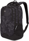 SWISSGEAR Cecil 18-Inch Laptop Backpack Fits 16-Inch Laptop, Travel Daypack with Organizer Pockets, Water Bottle Holders & Padded Straps – Black Cod/Camo