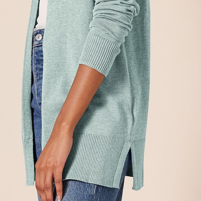 Amazon Essentials Women's Lightweight Long Sleeve Open-Front Cardigan Sweater (Available in Plus Size)