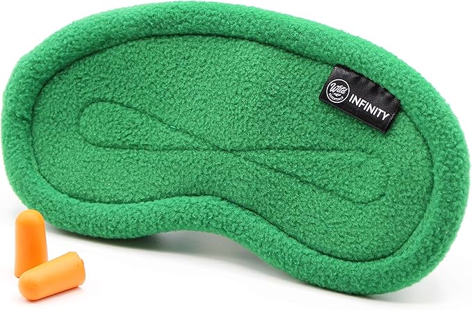 Wild Essentials Infinity Fleece Luxury Sleep Mask - Green Goddess