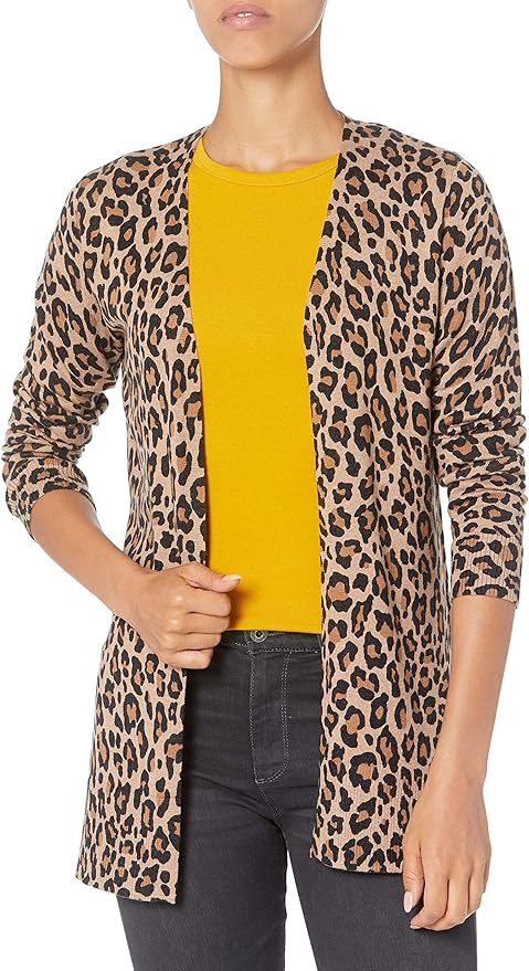 Amazon Essentials Women's Lightweight Long Sleeve Open-Front Cardigan Sweater (Available in Plus Size)