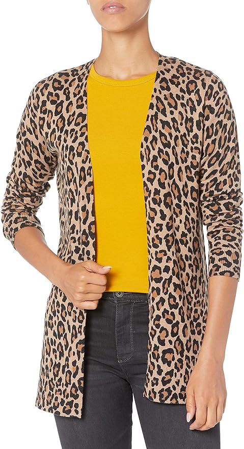 Amazon Essentials Women's Lightweight Long Sleeve Open-Front Cardigan Sweater (Available in Plus Size)