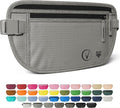 Vantamo Money Belt with RFID For Men & Women, Hidden Passport Holder for Travel, 2 Compartment Travel Fanny Pack for Women Anti Theft