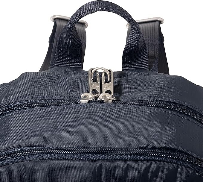 Securtex Anti-Theft Getaway Backpack - 9.4"x13"x5" Travel Safe Bag w/Locking Zippers, Slash-Resistant, RFID