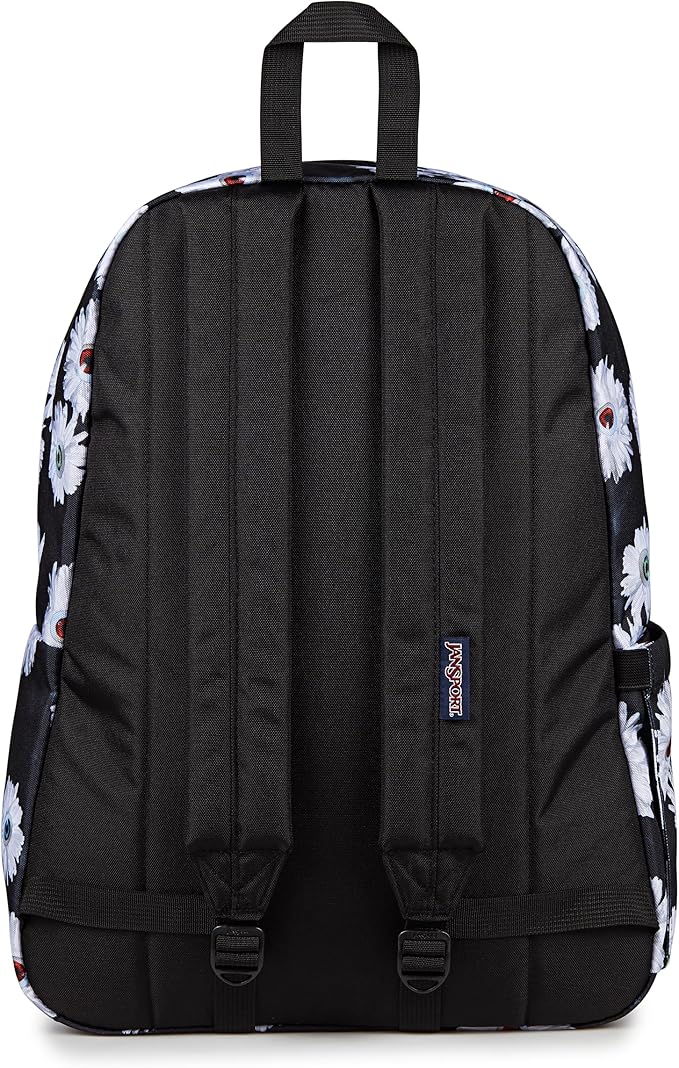 JanSport SuperBreak Plus Backpack with Padded 15-inch Laptop Sleeve and Integrated Bottle Pocket - Spacious and Durable Daypack for Work and Travel - Eyeball Blossom