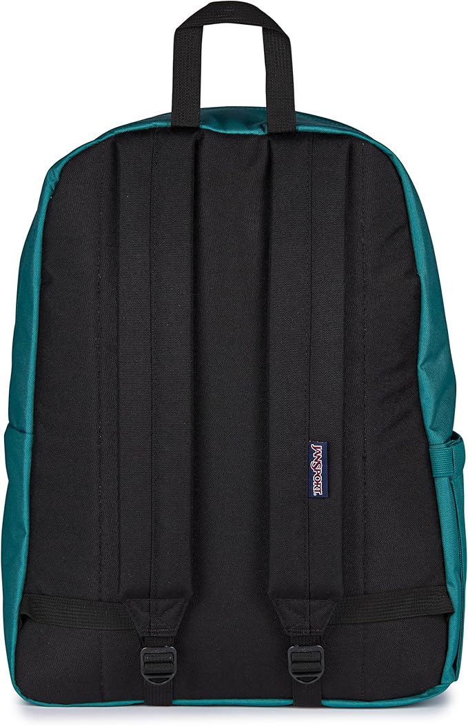 JanSport SuperBreak Plus Backpack with Padded 15-inch Laptop Sleeve and Integrated Bottle Pocket - Spacious and Durable Daypack for Work and Travel - Emerald Pool