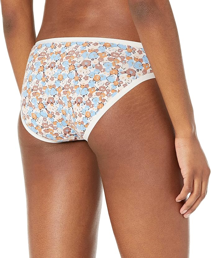 Amazon Essentials Women's Breathable Cotton Bikini Brief Underwear with Full Coverage, Multipacks
