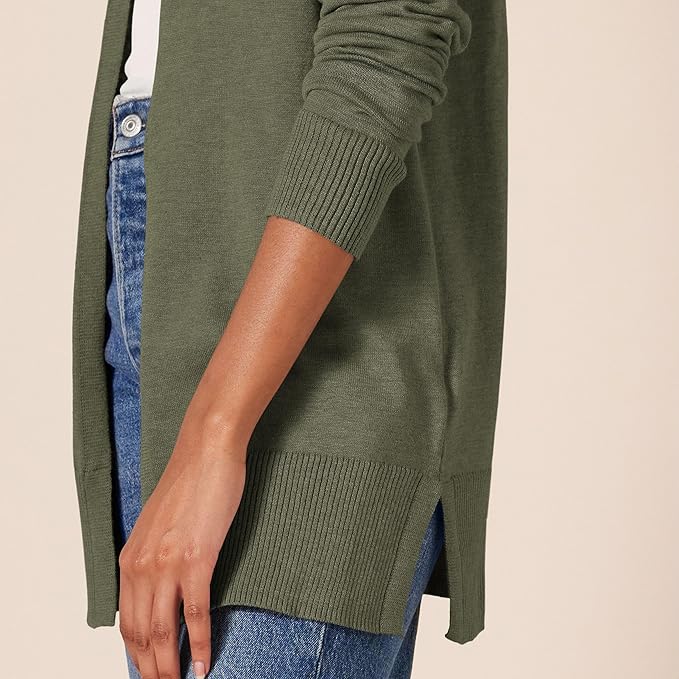 Amazon Essentials Women's Lightweight Long Sleeve Open-Front Cardigan Sweater (Available in Plus Size)