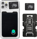 Phone Wallet - Adhesive Card Holder - Cell Phone Pouch - Stick on Lycra Pocket by Gecko - Carry Credit Cards and Cash