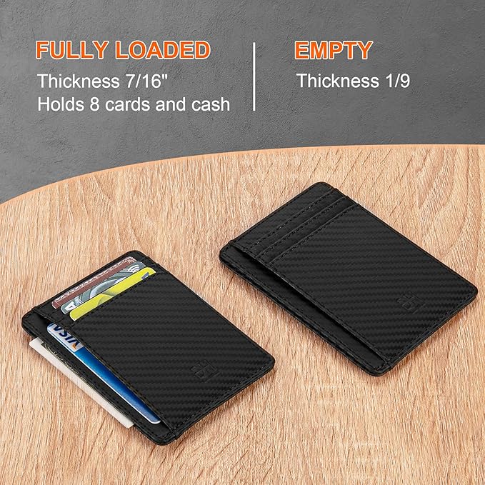GH GOLD HORSE Slim RFID Blocking Card Holder Minimalist Leather Front Pocket Wallet for Women | Slim, RFID Blocking, Minimalist, Front Pocket