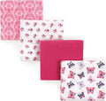 Hudson Baby Unisex Baby Cotton Flannel Receiving Blankets, Butterflies, One Size