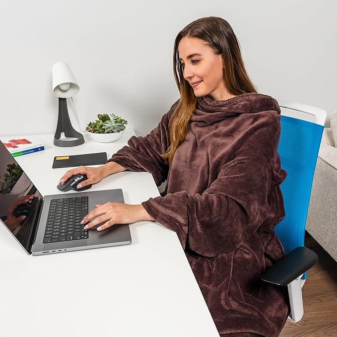 PAVILIA Blanket with Sleeves for Adult Women Men, Soft Warm Wearable Blanket Fleece Wrap Throw, Robe Blanket Gift