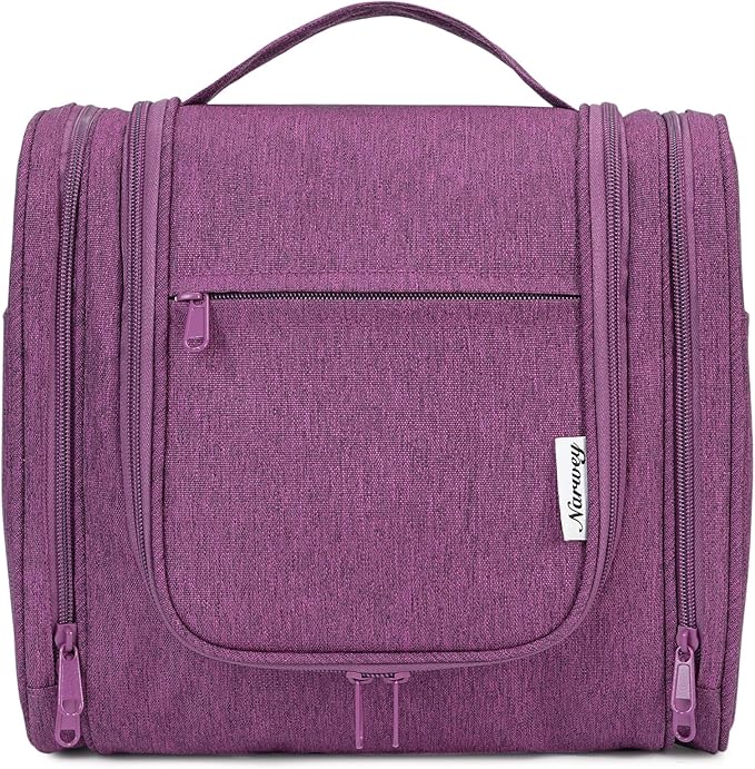 Narwey Hanging Toiletry Bag for Women Travel Makeup Bag Organizer Toiletries Bag for Cosmetics Essentials Accessories