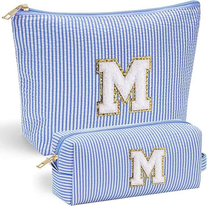 YOOLIFE Teacher Gifts for Women - Teacher Appreciation Gifts, Retirement Travel Gift for Teachers Travel Makeup Organizer Bag | Teachers Birthday Retirement Gift for Women 2026 | Blue M
