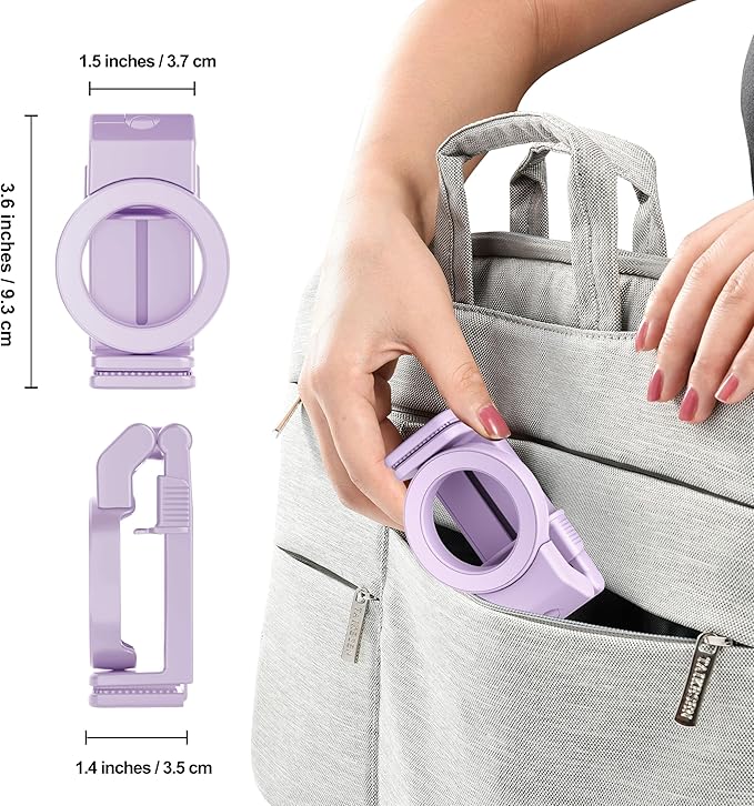Perilogics Airplane Phone Holder for MagSafe. Universal Phone Mount for Long Flight Airplane Travel Essentials, Cruise Must Haves. Ideal Travel Accessory for Vacation and Content Creators (Lavender)