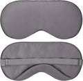 Sleep Mask - Dark Gray, 100% Viscose Derived from Bamboo - Lightweight Eye Mask with Adjustable Strap - Blackout Sleeping Blindfold for Women & Men - Comfortable Light Blocking Eye Cover