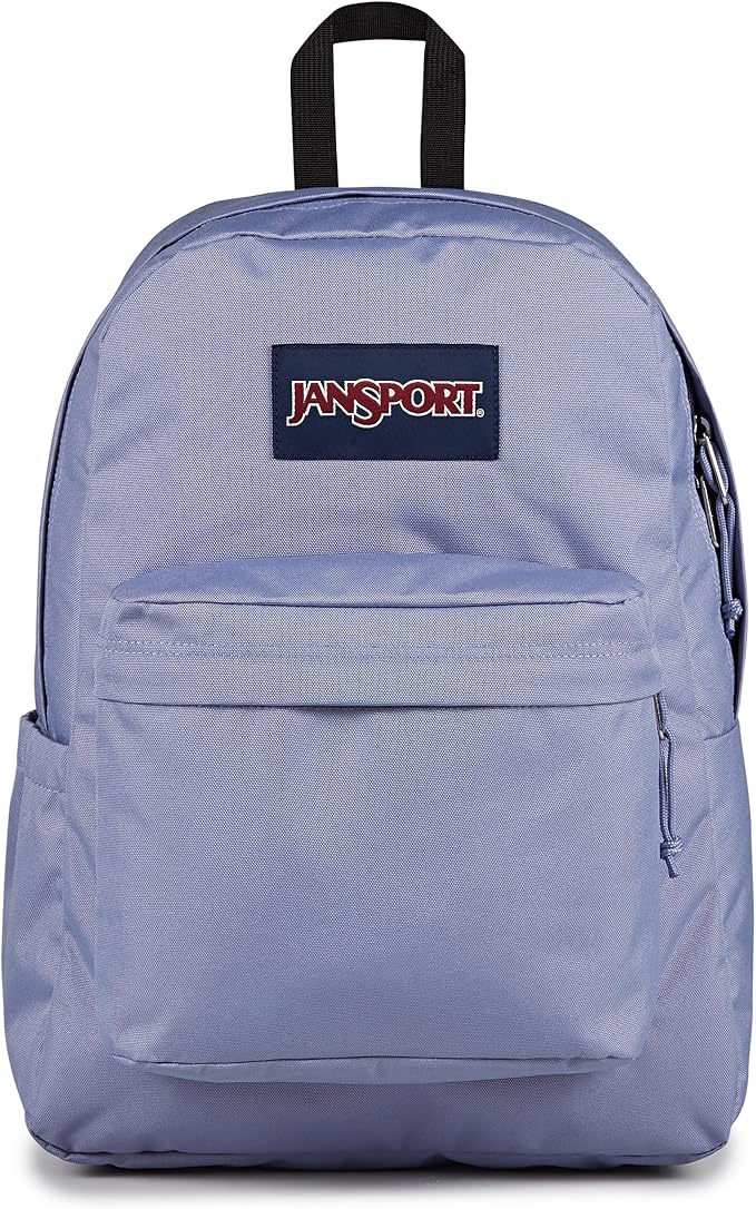 JanSport SuperBreak Plus Backpack with Padded 15-inch Laptop Sleeve and Integrated Bottle Pocket - Spacious and Durable Daypack for Work and Travel - Lavender Ash
