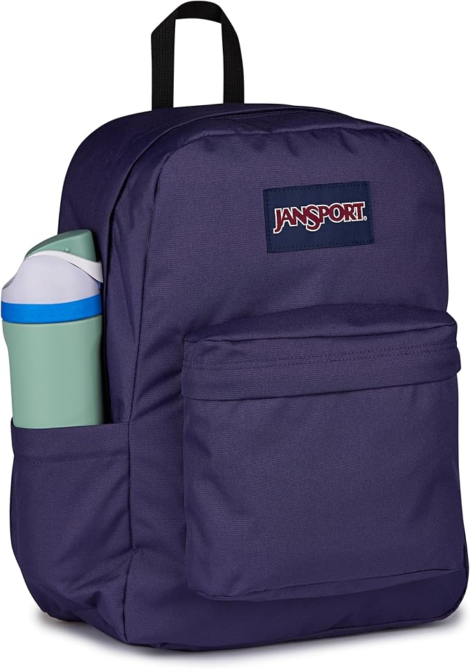 JanSport SuperBreak Plus Backpack with Padded 15-inch Laptop Sleeve and Integrated Bottle Pocket - Spacious and Durable Daypack for Work and Travel - Amethyst Angst